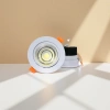 White LED ceiling light, COB spotlight strip, orange snap-on, black heat dissipation fin, circular light source Specification image